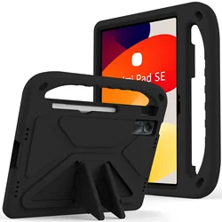 Durable ShockProof EVA Tablet Case with Pen Slot for Kids - Full Body Protection (Black)