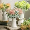 European Style Relief Ceramic Vase, Flower Arrangement, Milk Pot Vases, Living Room Decoration, Retro 3