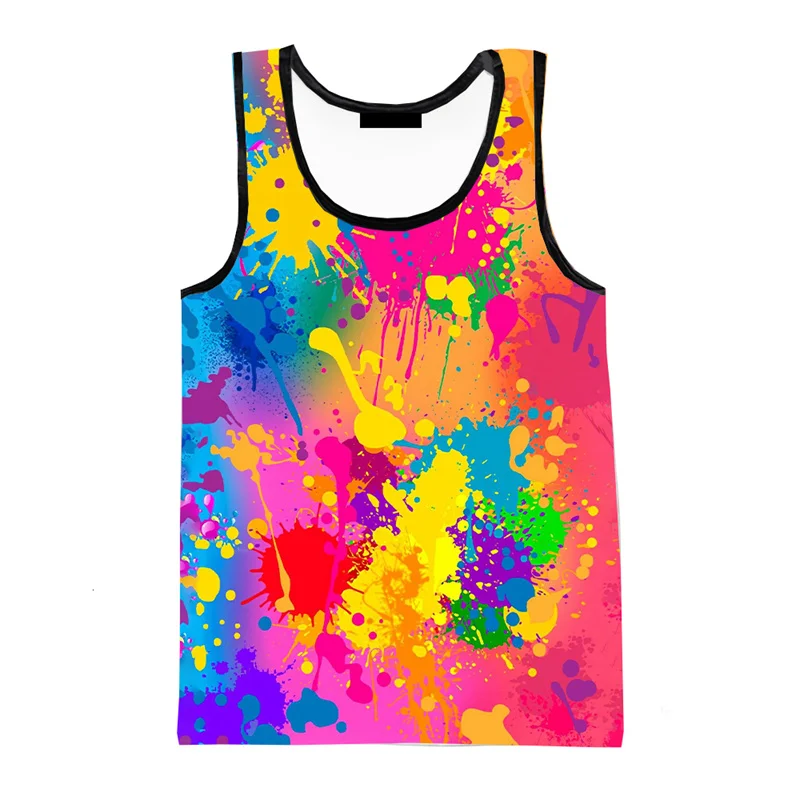 3D Printed Tank Top Men Hip Hop Casual O-Neck Vest Streetwear Oversized Tees Tops Male Kids Clothes cotton vest sports sleeveless vest cotton sleeveless t shirt