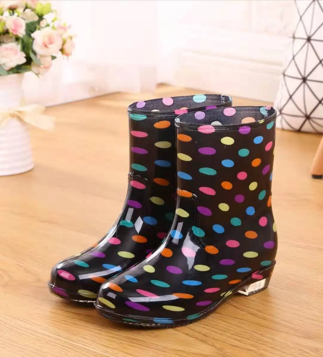 Botas De Agua Para Mujer - Impermeables, Antideslizantes Y Cómodas (ideal Para Jardín O Lluvia)