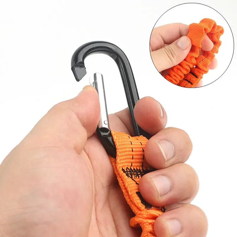 Heavy-Duty Safety Harness with Elastic Buffer Sling & Anti-Fall Protection