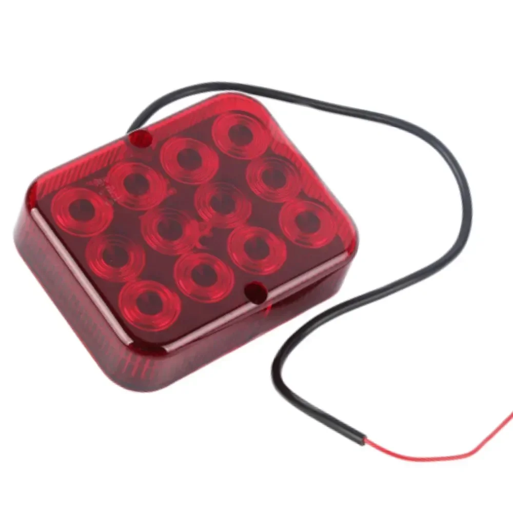 ATVOV 운전 테일 후방 안전 경고 램프 트럭 트레일러, 캐러밴 견인 보트, 방수 12V, 24V, 12 LED 칩 안개등