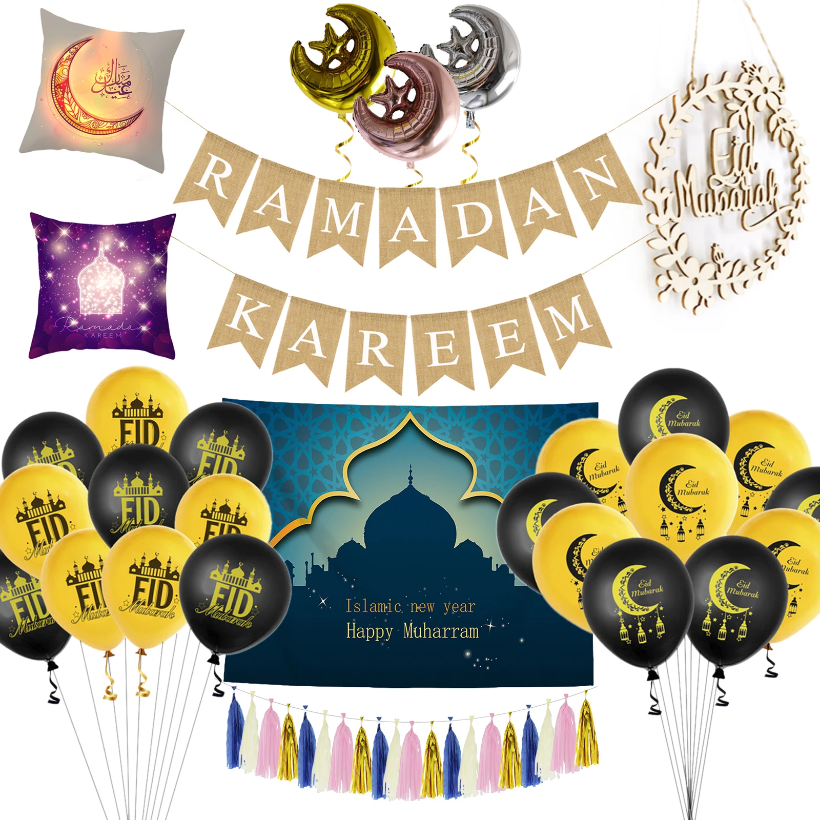 EID MUBARAK Party Decoration banners LOTS Islamic Ramadan Gifts ☪☪ FAST DELIVERY 