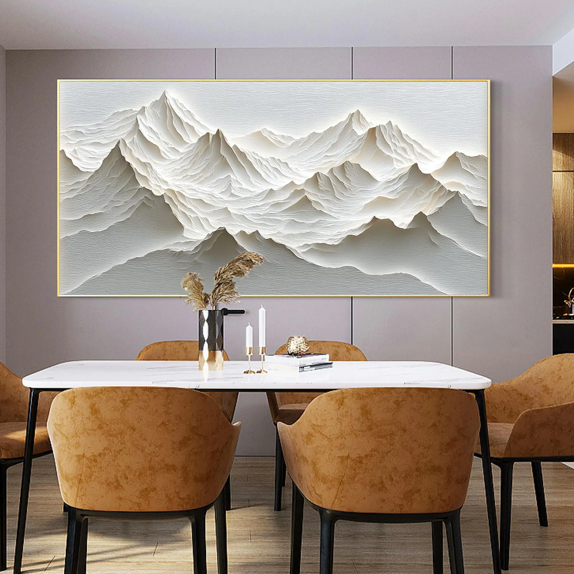 Mountain Relief Art Posters 1