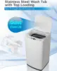 0.9 Cu. Ft. Portable Washing Machine, Compact Washing Machine with 6 Wash Cycles, Portable Clothes Washer Featuring 3 Water Leve 3