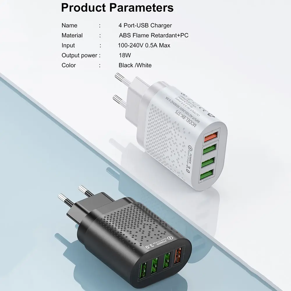 4 USB Ʈ   5V 3A  , EU ̱ ÷, ޴  , ޴ ׼