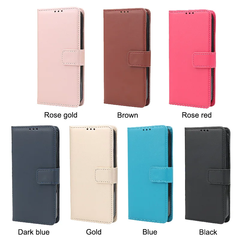 Leather Wallet Case with Card Slot and Magnetic Closure