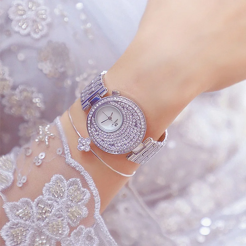 

BS New Ladies Watch Chain Watch Fashion Jewelry Ornament Full Diamond Watch