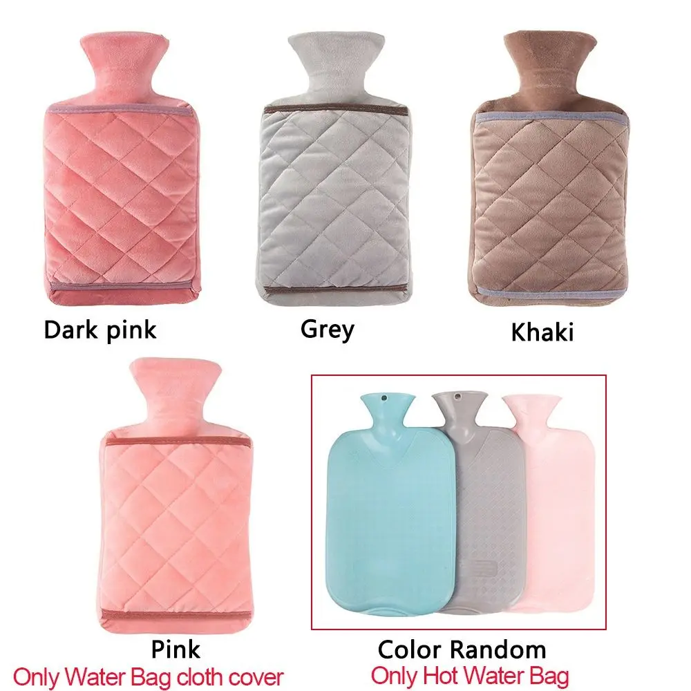 Reusable Hot Water Bag Protective Case 2000ml Hot Water Bottle Cloth Cover Thick Bottle Cover Heat Preservation Covers
