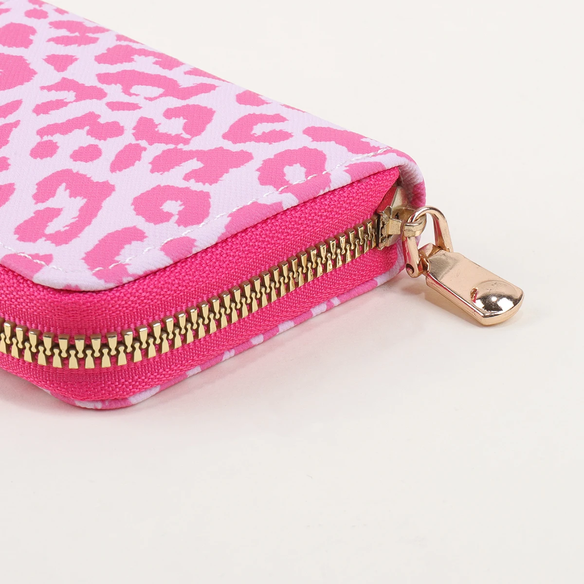 미니 레오파드 프린트 클러치 지갑, 짧은 신용카드 지갑, 남녀공용 카드 및 동전 지갑, 귀여운 비즈니스 ID 수납 가방, 선물용