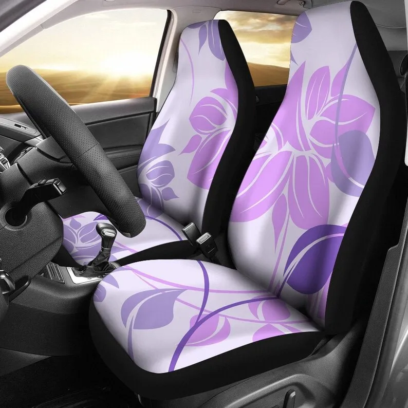 

Pink Purple Floral Flowers Car Seat Covers Pair, 2 Front Car Seat Covers, Seat Cover for Car, Car Seat Protector, Car Accessory