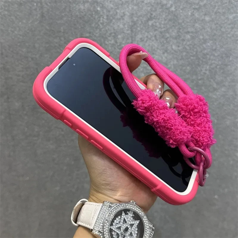 Luxury Heavy Duty Ring Holder Lanyard Case - Premium PC TPU Armor Cover