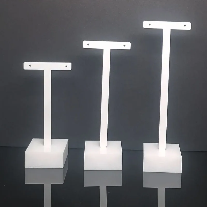 6 Supporti per orecchini senza buco con piatto color argento