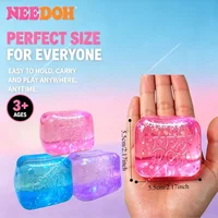 Needoh Nice Cube, jouet sensoriel brillant pour soulager le stress, outil anti-anxiété et pour la concentration, cube sensoriel de bureau pour adultes et enfants 4