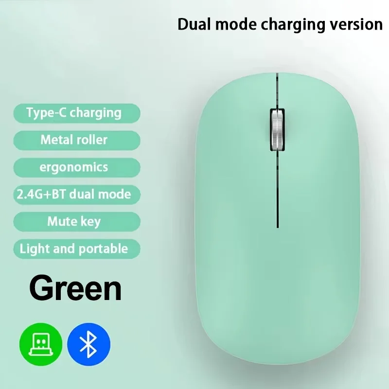 OnePlus Dual-Mode Silent Ergonomic Wireless Mouse with Type-C Charging