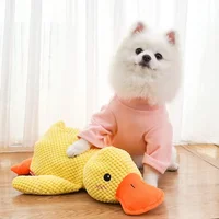 Pet Plush Toy Dog Calming Duck Stuffed Duck Toys Chew Toy Durable Squeaky for Puppy Pet Teeth Cleaning Chew Toy Pet Supplies 2