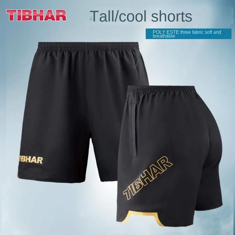 Table Tennis Shorts TIBHAR Men's and Women's Sports Quick Drying Breathable Loose Comfortable