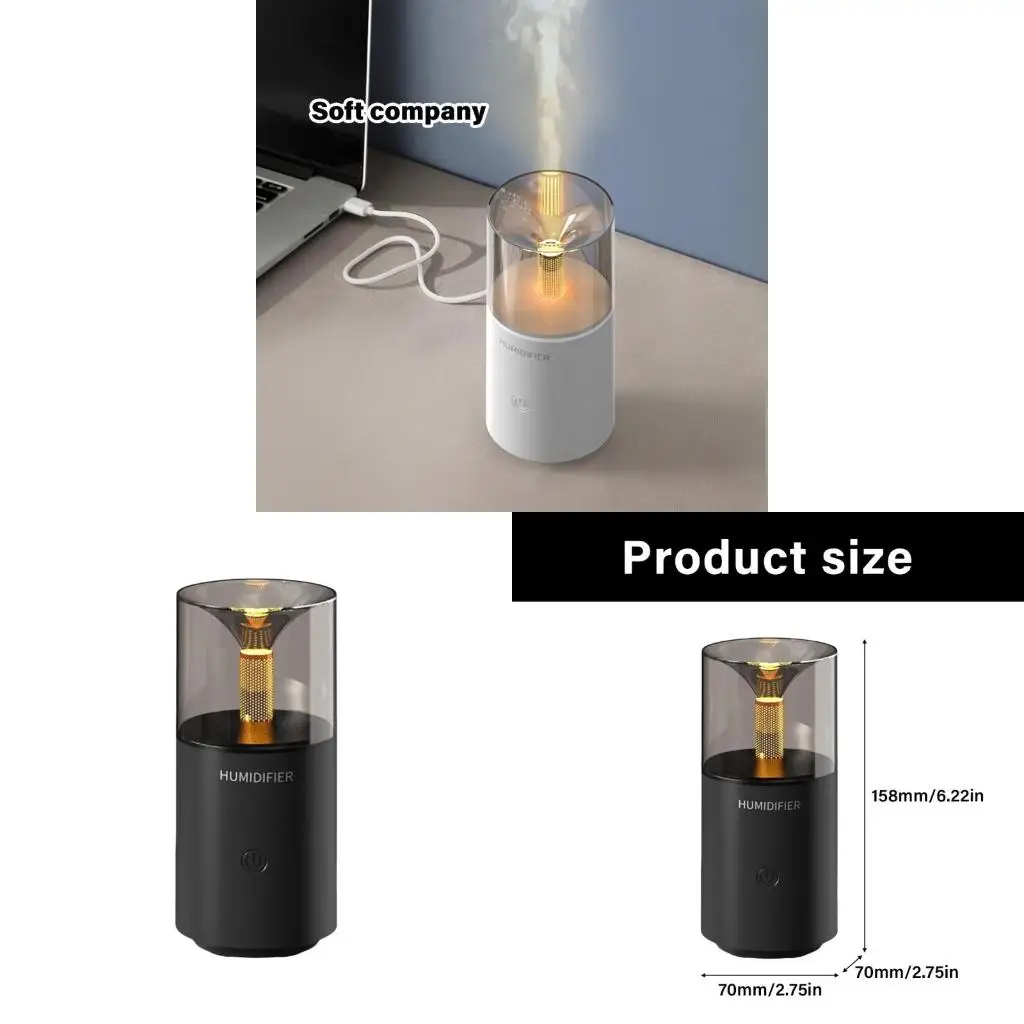 빈티지 영감 자동차 휘발성 오일 가습기 조용한 미니 디퓨저 주변 램프 USB ..