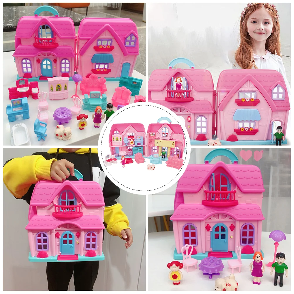 House Toy Princess Storage Box Baby Toys for Girls Large Dolls 25X22X115cm Plastic DIY Kit Mold