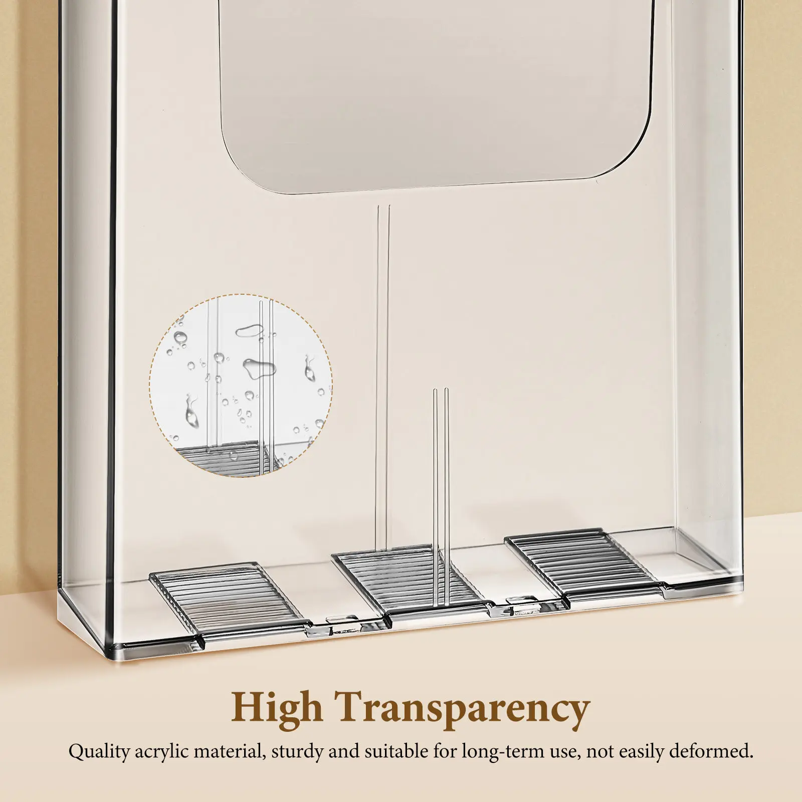 4Pcs 아크릴 투명 벽걸이형 브로셔 홀더 문서 정리함 파일 스탠드 사무실 학교 홈 브로셔 홀더