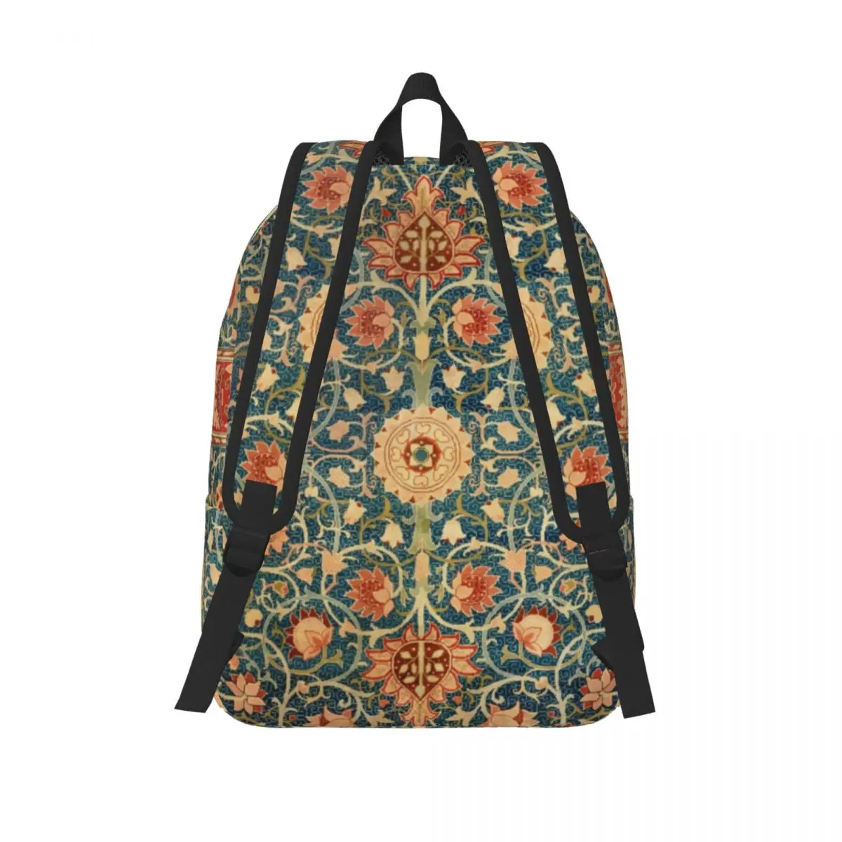William Morris Backpack for Boy Girl Kids Student School Bookbag European Vintage Floral Canvas Daypack Kindergarten Primary Bag