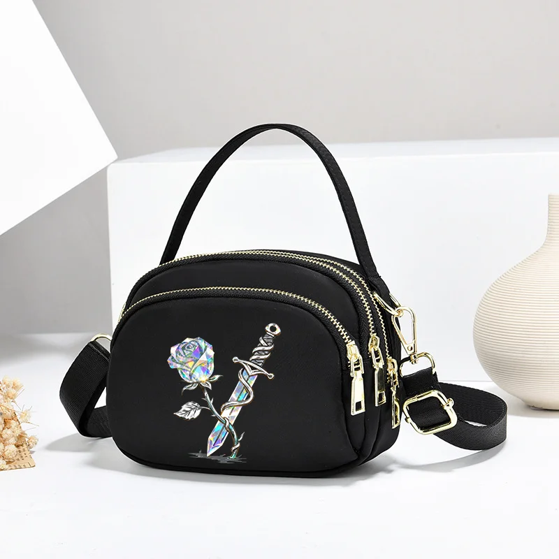 Schmetterling Rose Frauen Umhängetaschen Anime Telefon Geldbörse Schultertasche Mode Handtasche für Weibliche Mädchen Tragbare Unterarmtasche – Detail 9