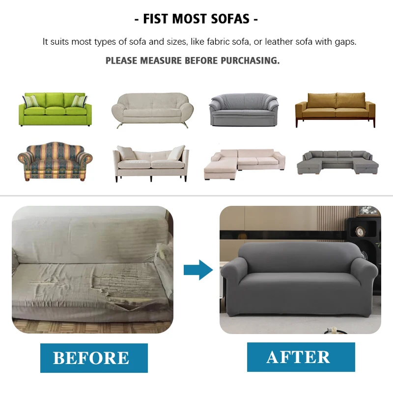 Waterproof Sofa Slipcover Non-slip For Living Room