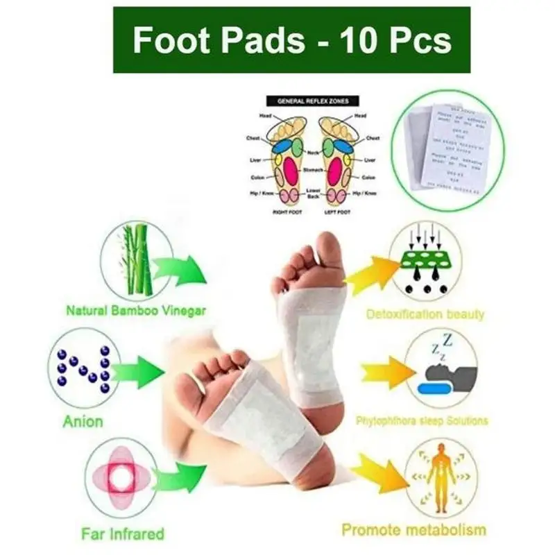 Original White Kinoki Cleansing Detox Foot Pads-Toxins Remover Men Women Premium Natural Adhesive Eliminator Unpleasant Odors images - 6