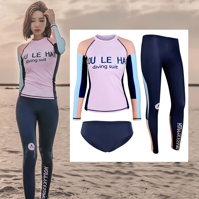 Mens Rash Guard Swim Shirts Women  Short Sleeve Rash Guard Swimsuit - Women  3pcs Set - Aliexpress