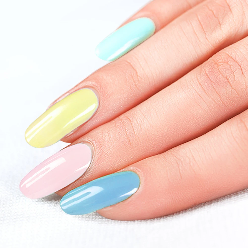 

Semi Cured Gel Nail Strips UV Gel Nail Stickers 20 Pieces Nail Polish Strips Works with UV Nail Lamp(Neon lights)