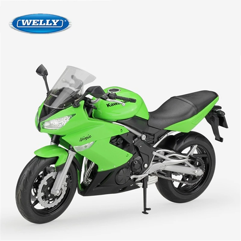 Welly 1:10 Kawasaki Ninja 650R Modello Di Moto In Lega Pressofuso Metallo Street Racing Moto Modello Collezione Giocattolo Regalo