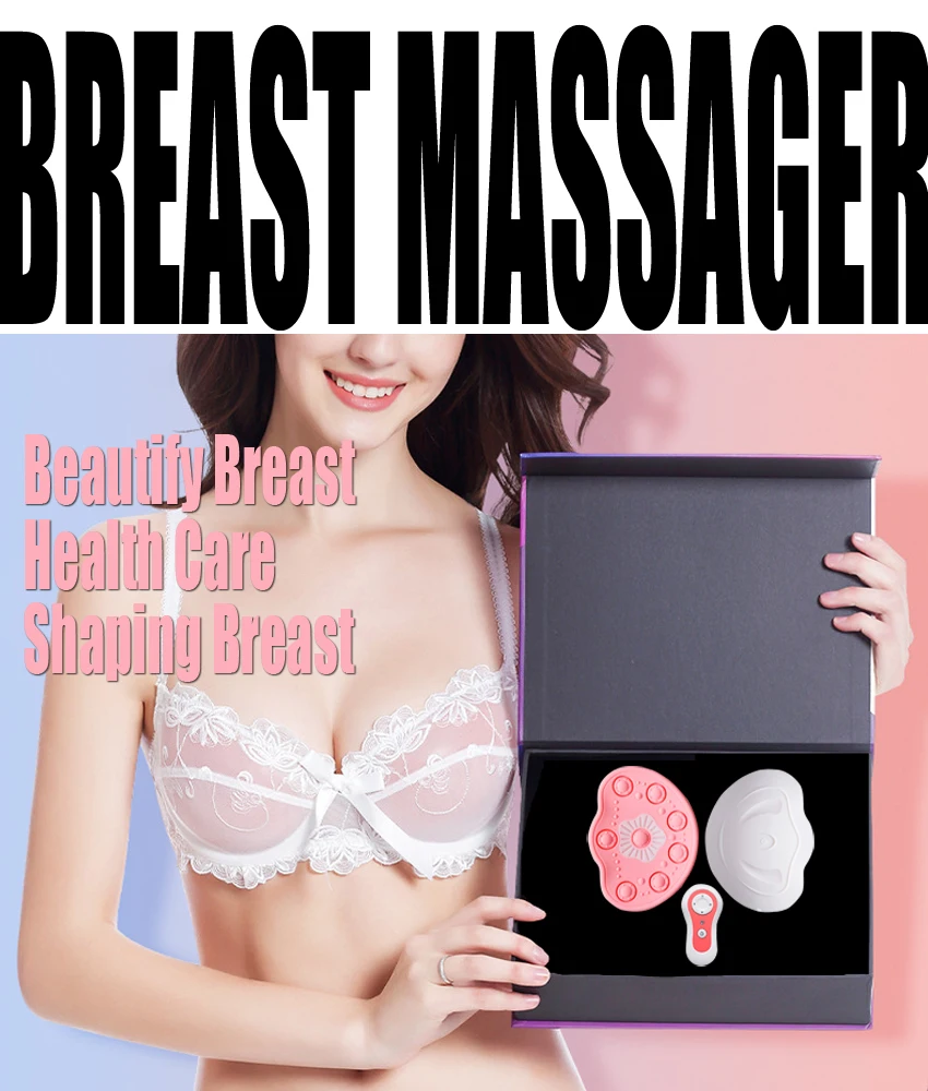 Breast Massage Pads with Hot Compress Wireless Vibration Chest Massager Red Light Massage Therapy Breast Enhancement Instrument leg massager multi functional thermostatic compress thin leg instrument wireless foot massage muscle blood circulation