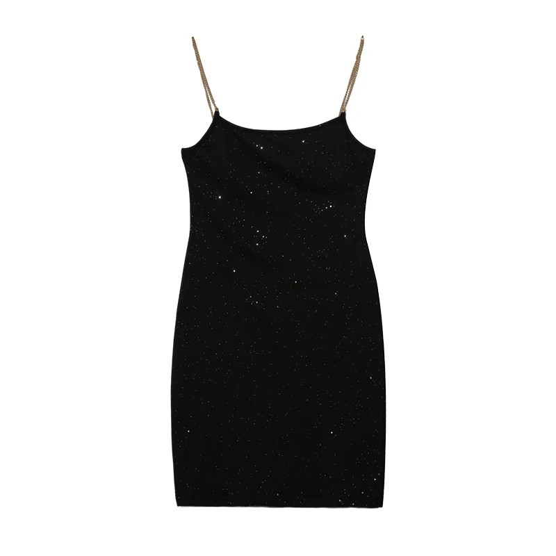 2024 Europäisches und amerikanisches Leibchen, kurzer Rock, sexy rückenfreies Paillettenkleid, Nachtclub-Partykleid – Detail 6