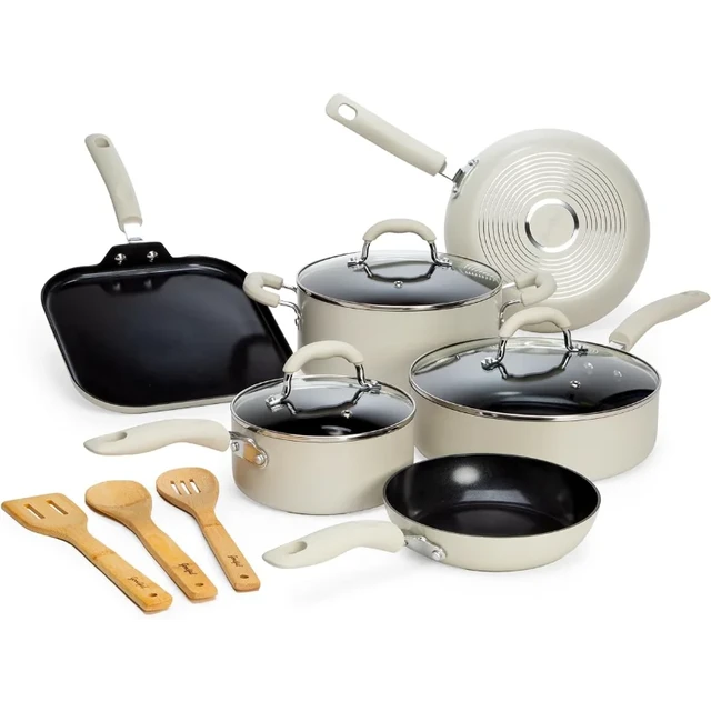 15-Piece Nonstick Pots and Pans Set/Cookware Set Non Stick Pot Set Cooking  Food Pots and Pans - AliExpress