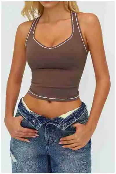 Débardeur Sport Femme avec Soutien-Gorge Intégré