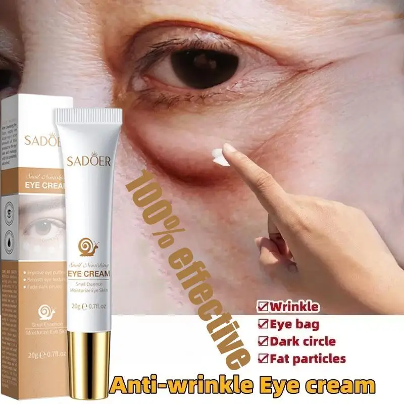 Eye Bag Removal Cream Snails Anti-wrinkle Eye Cream Anti Puffiness Remove Dark Circles Fade Fine Line Moisturizing Skin Care anti wrinkle eye cream eye cream