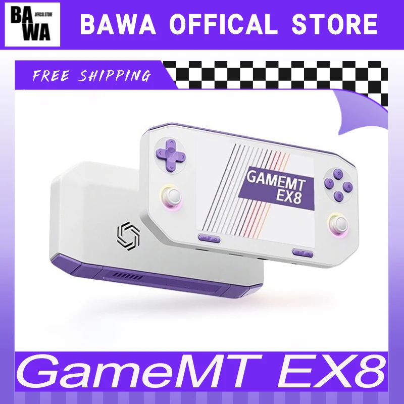 GameMT EX8 게임 콘솔 TMR 조이스틱 오픈 소스 4.88”1620 * 1080 ..