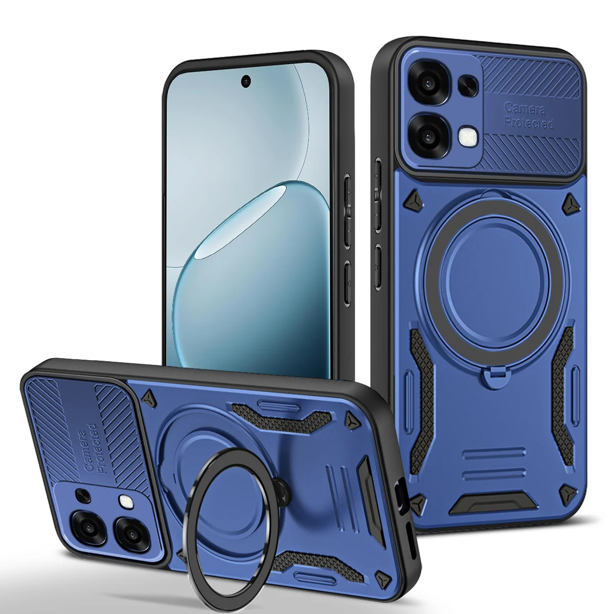 360° Metal Magnetic Rotating Ring Holder Phone Case Protector