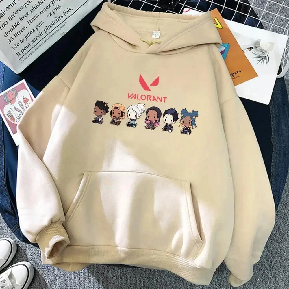 Sweat &agrave; capuche Valorant Anime OJ Print pour homme, grand pull d&eacute;contract&eacute;, mode de rue populaire, v&ecirc;tements de sport,