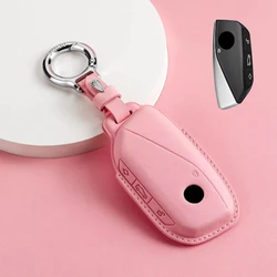 Premium Leather Display LCD Remote Car Key Case Cover (D)