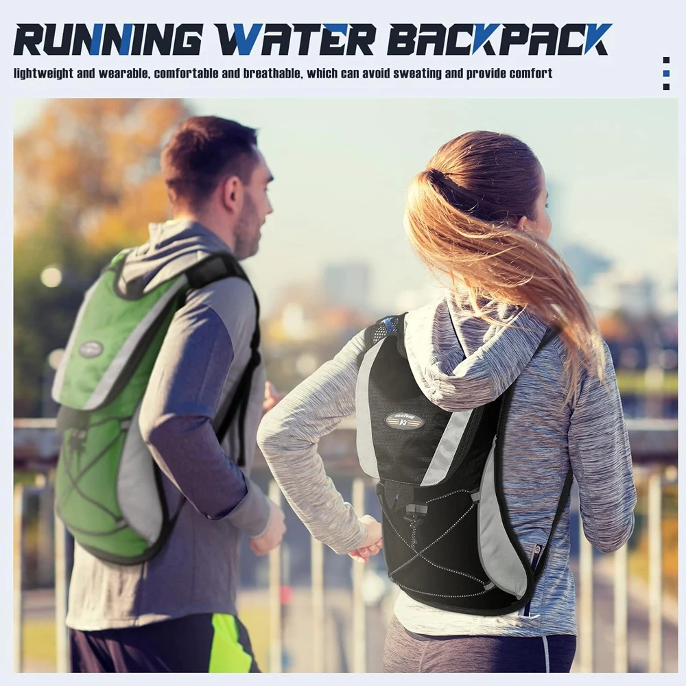 1Pcs Hydration Rucksack Pack for Men Women, Premium Water Reservoir Backpack for Cycling Hiking Bicycle Biking Climbing Running 2