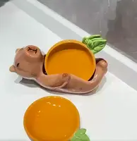 Керамический набор тарелок для соуса Капибара 4 шт.