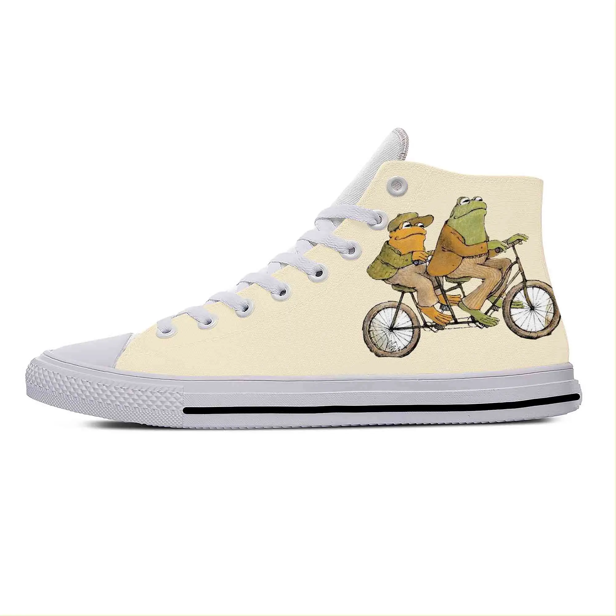 

Anime Cartoon Manga Frog And Toad-Be Gay Do Crime Casual Cloth Shoes High Top Lightweight Breathable 3D Print Men Women Sneakers