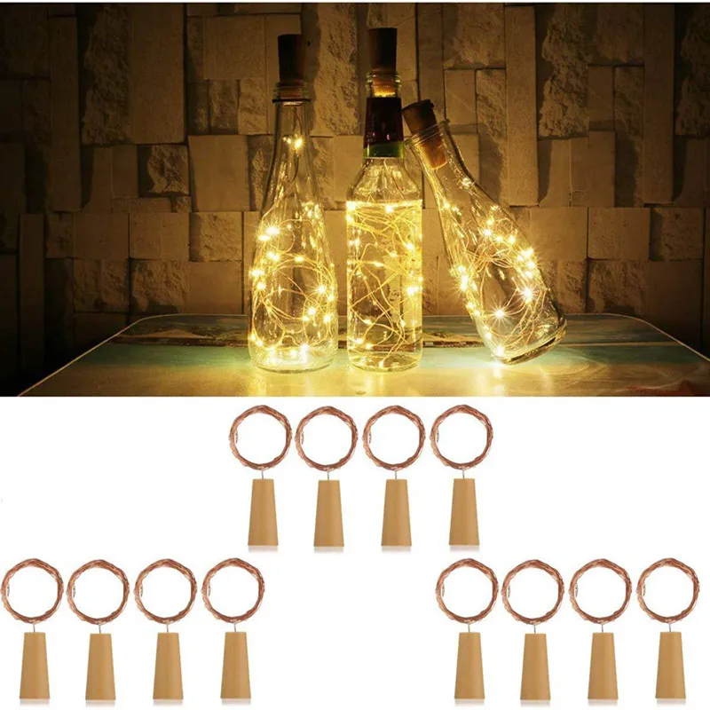 

Battery included Wine Bottle Cork Fairy Lights Christmas Decoration LED String Light For Wedding Bar Decoration Ambient Light