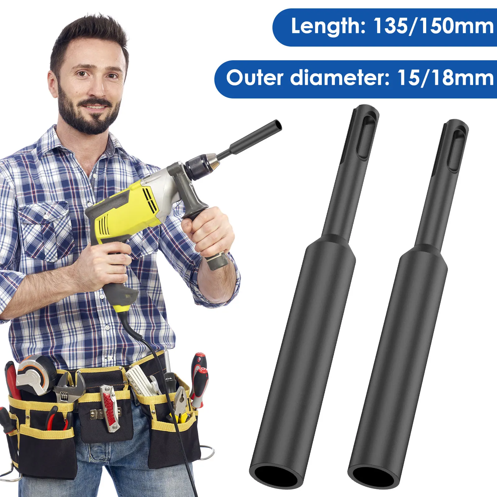 SDS Ground Rod Driver Bit for 5/8 Inch and 3/4 Inch Ground Rod