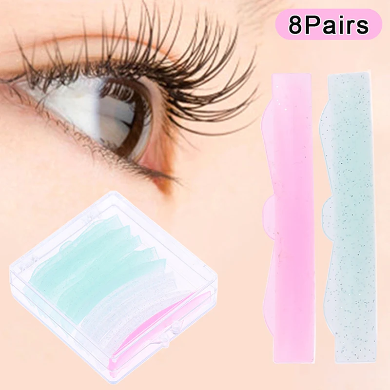 

8Pairs Lash Eyelash Grafting Silicone Pad With Box Eyelash Lifting Pad Eyelashes Extension Accessories Eyelash Perming Pad
