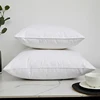 White Goose Feather Down Bed Pillows for Sleeping Multi-Size 5 Star Hotel Soft Pillow Core for Back, Stomach or Side Sleepers 5