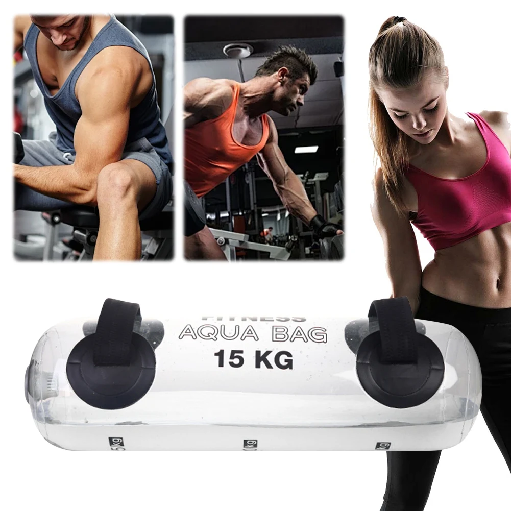 5/10/15Kg Fitness Aqua Bag Water Power Bags Workout Sandbag Fitness Water Bag Aqua Exercise for Gym Weightlifting Crossfit