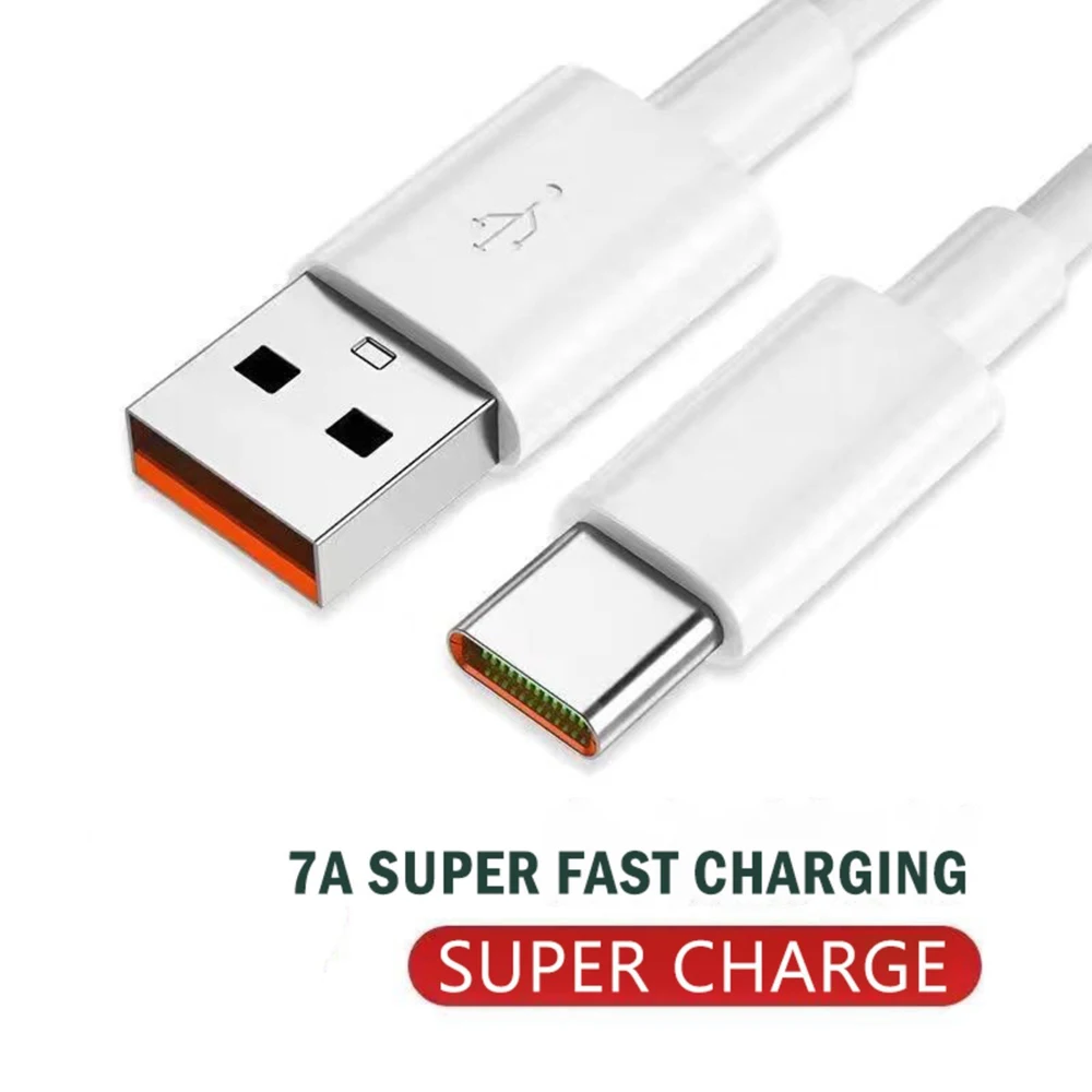 

7A 100W USB Fast Charging Data Cable Is Applicable To Huawei P40 P30 Mate40 Xiaomi Pro Oneplus Type-C Ultra-Fast Charging Cable