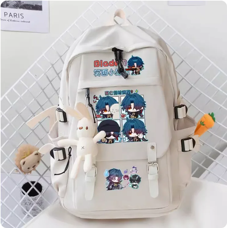 Anime Honkai: Star Rail Blade Schoolbag Backpack High-capacity Shoulder Bag Cosplay Student Teenage Gift B031